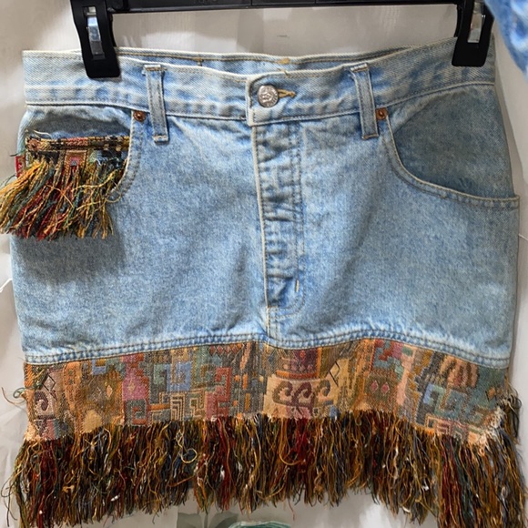 D’MODE CLASSIX 100% COTTON VEST/MINI SKIRT SET SZ 11/12 BLUE - Picture 7 of 14